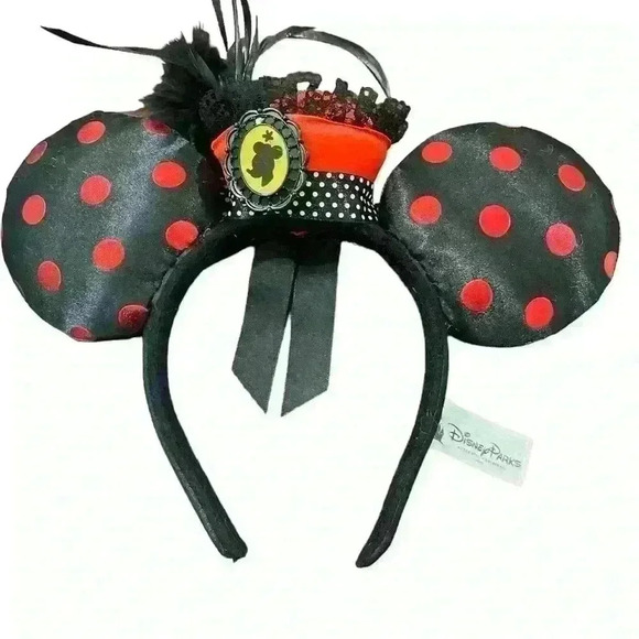 Disney Parks Dapper Days Minnie Mickie Ears Victorian Cameo headband - Picture 1 of 3